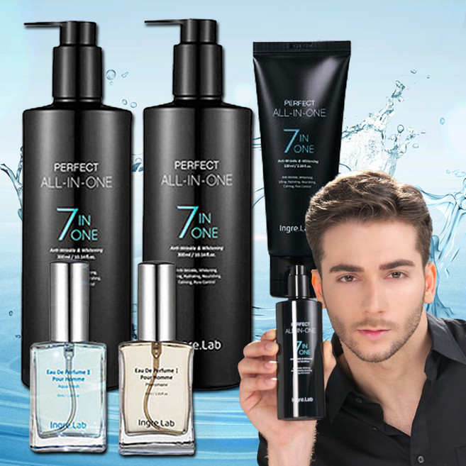 인그리랩 퍼펙트 올인원 + 남자 향수 4종 남성 화장품 스킨 로션, 1개, 730ml