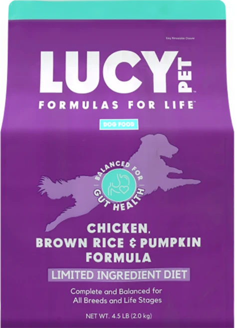 루시펫프로덕츠 전연령 독 현미 LID 라지바이트 건식사료, 닭+호박, 2kg, 1개 - 쿠팡