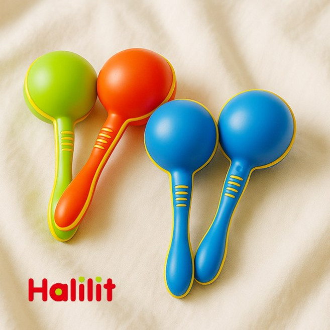 [할릴릿] 영유아 악기 놀이 23종 / 악기 총출동! 아기 음악가의 첫 콘서트 세트, 02_클래식마라카스, 1개