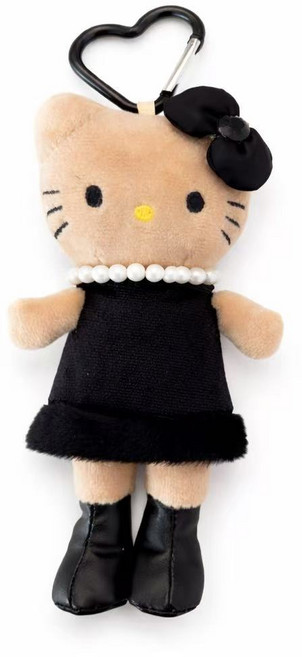 퍼플지니 고양이키링, 1개, 블랙키티