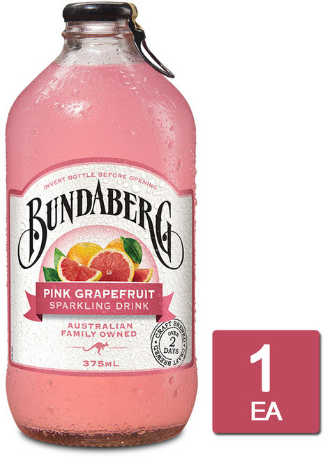 분다버그 호주 핑크 그래이프푸르트 핑크자몽 3병, 375ml, 3개