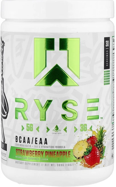 라이즈 RYSE BCAA/EAA 딸기 파인애플 369g13oz129124원산지:기타, 라이즈 RYSE, BCAA/EAA, 딸기 파인애플, 3, 1, 369g - 쿠팡