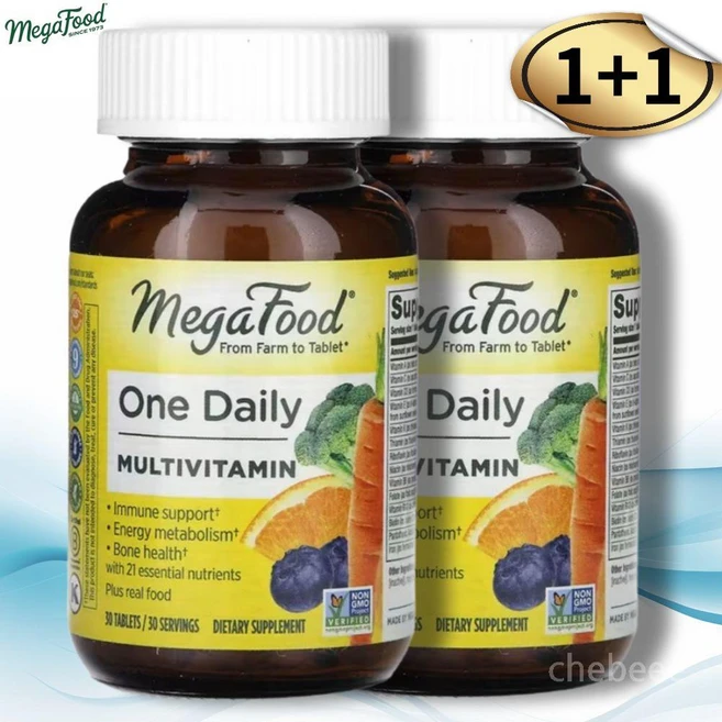 메가푸드 One Daily 종합비타민 30정 2팩 - 쿠팡