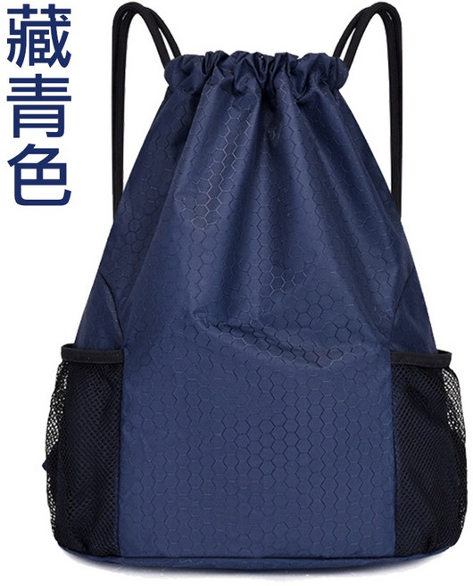 COMET 雙肩運動束口背包, 1個, 藏青色