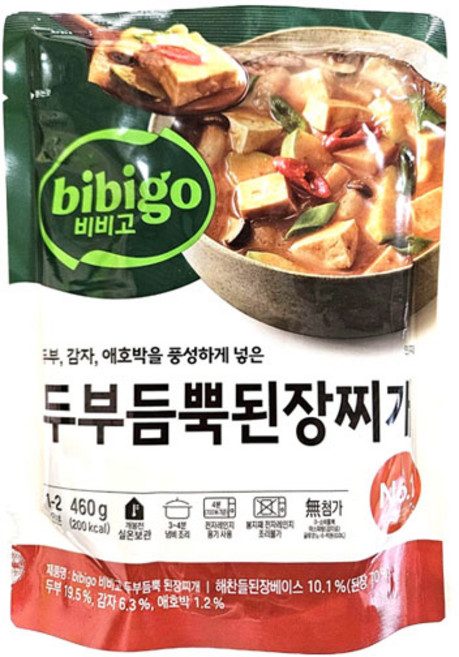 비비고 두부듬뿍 된장찌개, 460g, 10개
