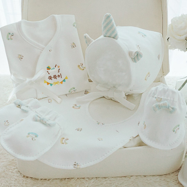 2026 말띠 오가닉 러블리 유니콩 배냇저고리 만들기 5종세트 태명자수선택 임산부 태교바느질 DIY (사계절용/여름용) (흰색실 갈색실 봉제용구3종 포함)