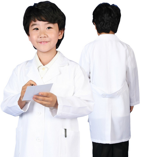 웰컴가운 아동 의사 가운 서울 병원 직업 체험 역할 놀이 튼튼재봉 MD11, MD11S 흰색13호, 1개