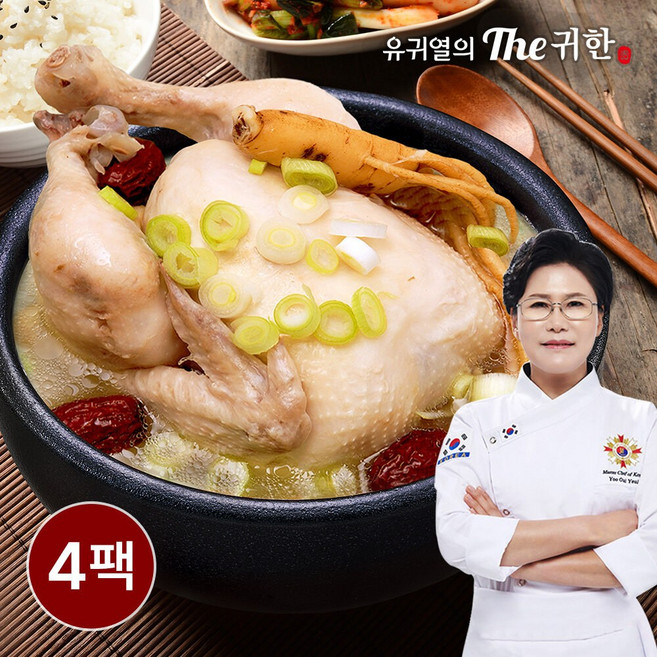 유귀열의 The귀한 삼계탕 1kg x 4팩, 4개