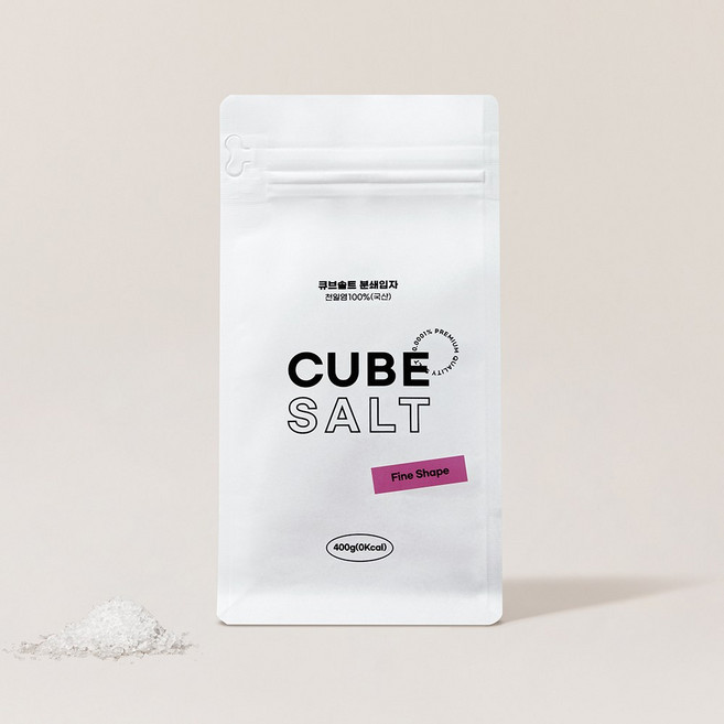 솔트인다이아몬드 미네랄 분쇄 소금 큐브 솔트 고급 400g, 1개