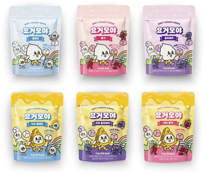 요거모야 유아용 동결건조 큐브 요거트 치즈볼 6종, 1세트, 102g, 요거트 치즈 6종 세트 - 쿠팡