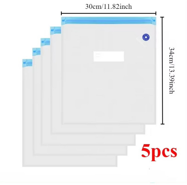 3D 프린터용 진공 밀봉 보관 가방 PLA ABS TPU PETG 필라멘트 보호 안전한 습도 유지 건조 30x34cm, 01 5 Bags Only
