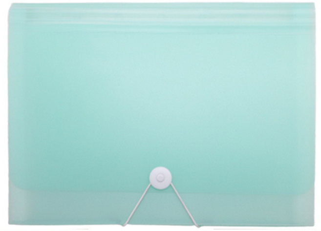 MoNo726 아코디언 파일 13분류 클리어 인덱스 케이스 도큐먼트 악보 하도메 파일 30IHRG149, 1개, 반투명 민트