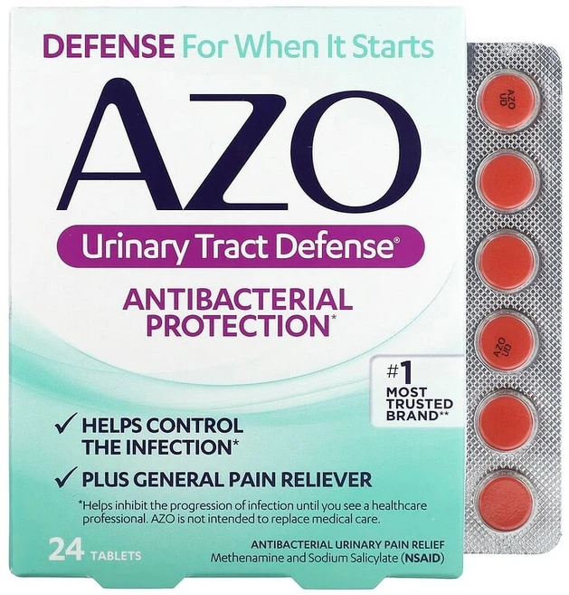 AZO 요로 디펜스 항균 보호 24정 AZO-76011, AZO 아조 요로 디펜스 보호 24정 - 쿠팡