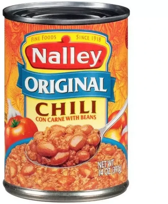Nalley 오리지널 칠리 콘 카르네 콩 포함 414ml 14온스 캔 8팩, 1개