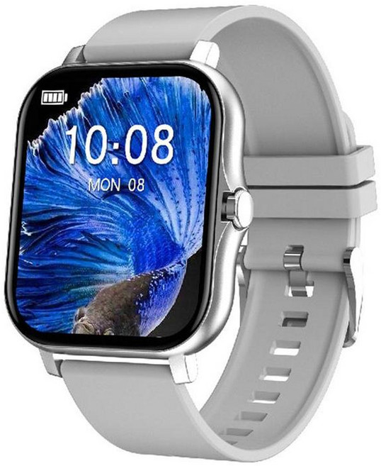 Y13 智慧手錶 心率 血壓 運動計步, 銀色, 40mm, GPS 藍芽
