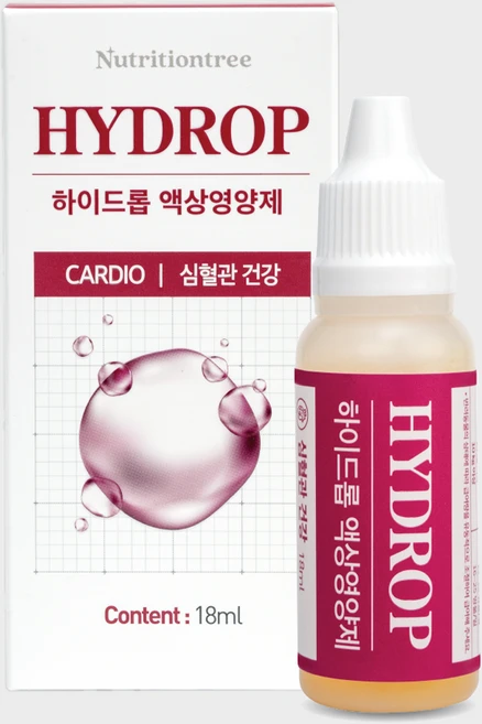 하이드롭 카디오 강아지 고양이 심장 영양제 기관지 심혈관 면역력 코큐텐 18ml, 1개, 30회분 - 쿠팡