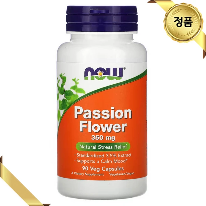 나우푸드 패션 플라워 350mg 베지 캡슐, 90개입, 1개, 90정 - 쿠팡