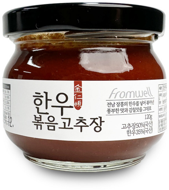 [프롬웰] 김인순제조 한우 볶음고추장 120g, 6개