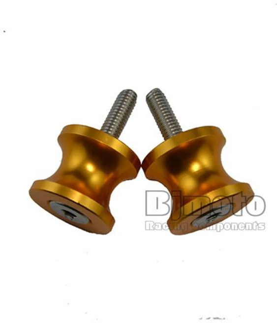 M6 M8 M10 스윙암 스풀 슬라이더 스탠드 나사 BMW S 1000 R RR 750 스즈키 GSXR600 GSXR750 GSXR1000 오토바이 액세서리, 8mm Gold Spools, 1개