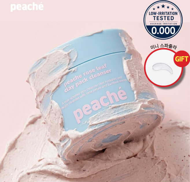 [모공/피지 케어] 피체 저자극 피지 흡착 팩클렌저 로즈팩폼 120ml, 1개
