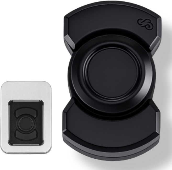 로이에 R188 메탈 집중놀이 손장난감 피젯스피너, 1개, 메탈 블랙