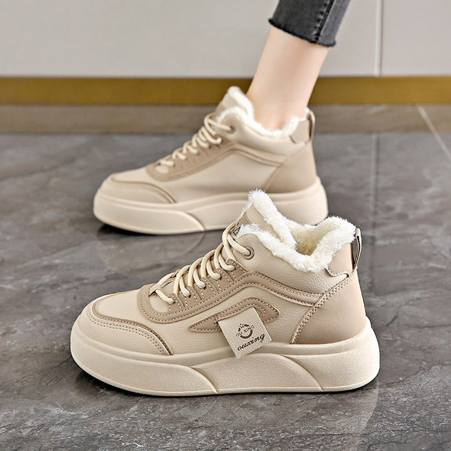 Modern Fashion 여성 겨울 털 신발 발편한 키높이 운동화 E83