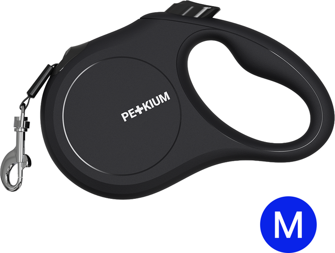 페키움 플로우핏 자동리드줄 강아지 산책줄 목줄 꼬임방지 PRL-02, 1개, 페키움 PRL-02 블랙