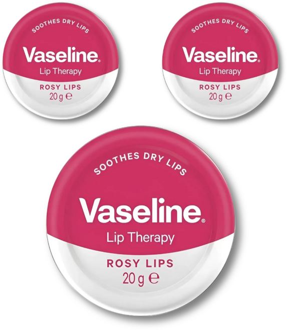 바세린 립 테라피 로지립, 20g, 3개