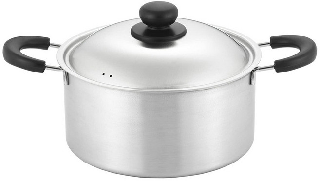 요시카와 쿡 이지 양수냄비, 실버, 1개, 22cm