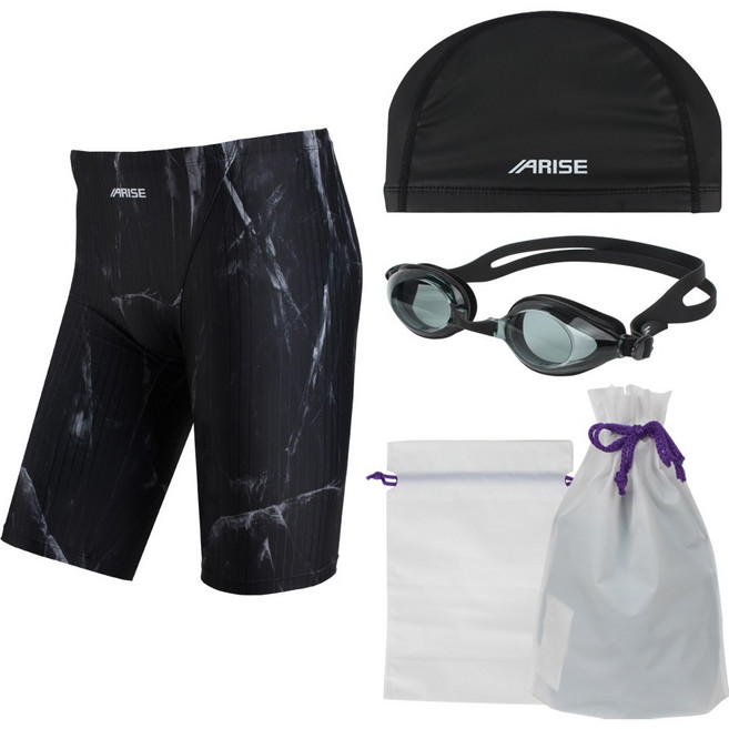 어라이즈 남성용 빅사이즈 5부 실내 수영복 세트 ASIM433BGCP