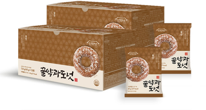 꿀 약과도넛 (1BOX) 민속촌 약과, 720g, 2박스