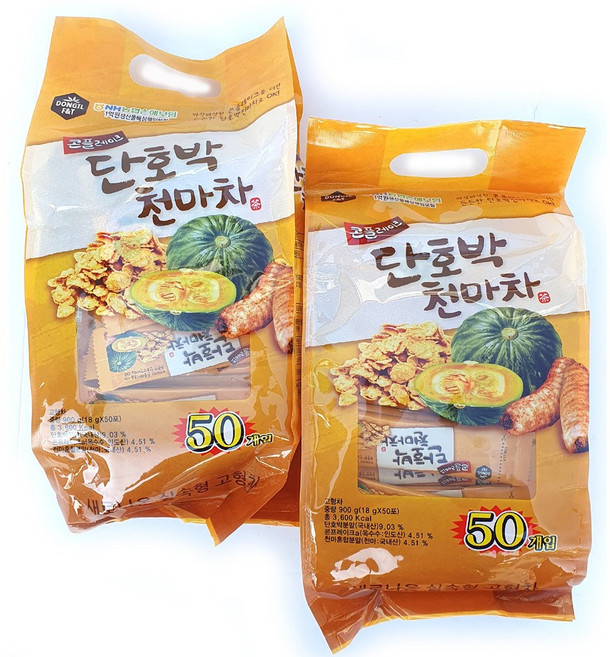 동일 콘푸레이크 단호박 천마차, 2개, 50개입, 18g