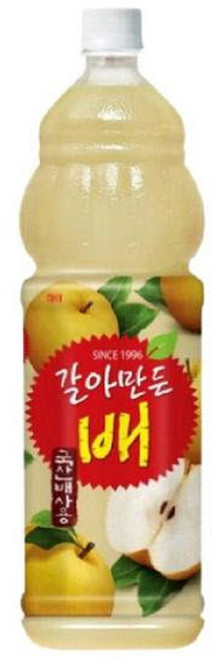제트스카이 해태음료 갈아만든 배, 1.5L, 4개