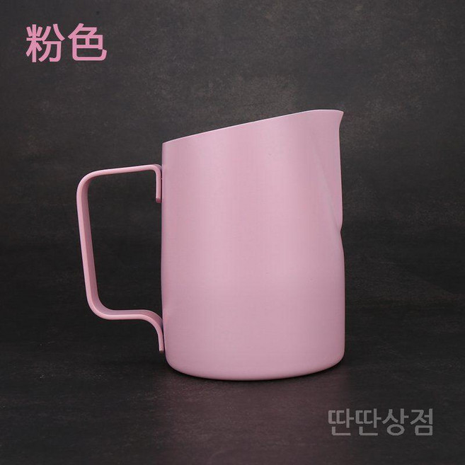 커피저그 커피 주전자 카푸치노 피처 에스프레소 메이커 우유 거품 스테인레스 450ML 머그잔, D. 라이트핑크 450cc