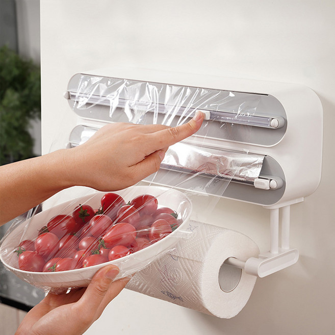 HK.sell 자석&스티커 부착식 스무스 랩 슬라이딩 커팅기 2단, 1개, 그레이