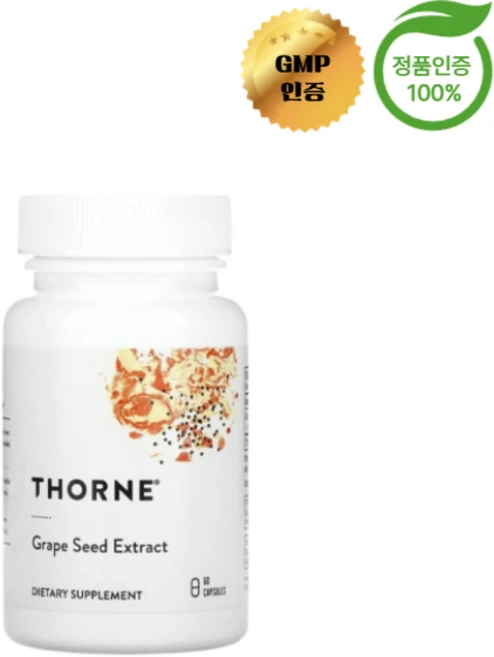 쏜리서치 포도씨 추출물 100mg 60캡슐, 1개, 60정 - 쿠팡