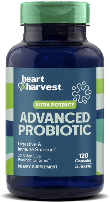 Heart & Harvest 울트라 포텐시 어드밴스드 프로바이오틱 캡슐, 1개, 120정