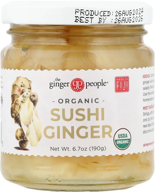 The Ginger People 유기농 스시 생강 190g(6.7온스) - 쿠팡