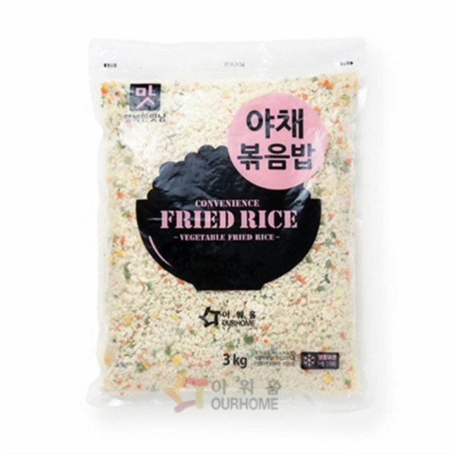 아워홈 야채볶음밥 행복한맛남 1팩 3kg, 1개