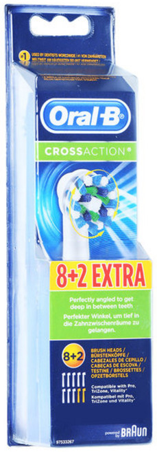 오랄비전동칫솔모 eb50 10개 오랄비eb50 크로스액션칫솔모 eb50-10