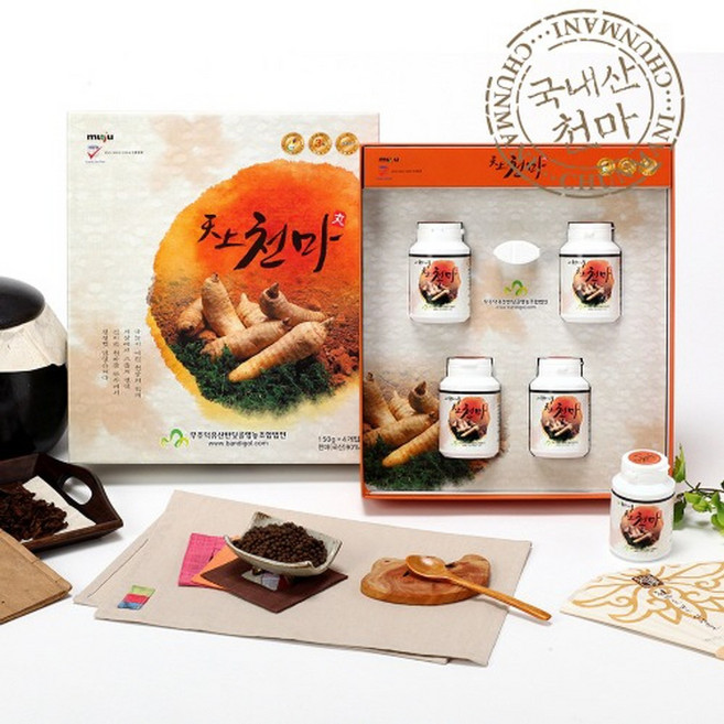 무주천마니 천상 천마환 150gx4병 + 사은품(집게 분말 가루 무주 생 천마 저온건조공법(영양소파괴최소화) 국산 기력 활력 기운 건강식품 설날 추석 명절 선물 세트, 1세트, 150g