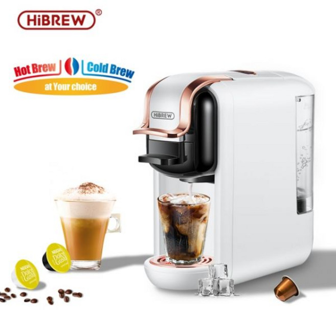 HiBREW-4 인 1 다중 캡슐 19 바 커피 머신 카페테라 온/콜드 돌체구스토 밀크 & 넥프레소 캡슐 ESE 포드 그라운드 커피 H2A, H2A WH_CHINA | EU, EU, H2A WH