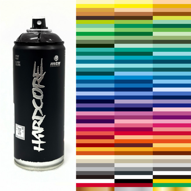 [올컬러 모음] 하드코어 컬러스프레이 페인트 락카 전문가용 범민스토어, 1개, 400ml, 99플라밍고[Flamingo]RV-259