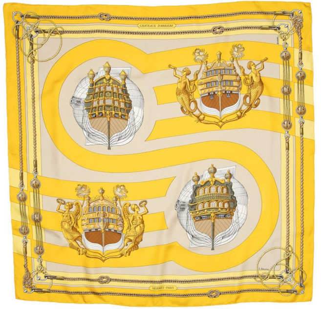 에르메스 중고 샤토 다리에르 스카프