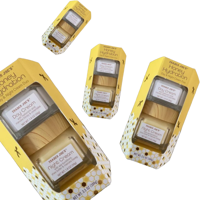 트레이더조 허니 하이드레이션 데이 앤 나이트 크림 듀오 세트, 4개 - 쿠팡