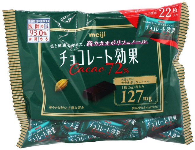 meiji 明治 巧克力效果 72%可可, 1個, 110g