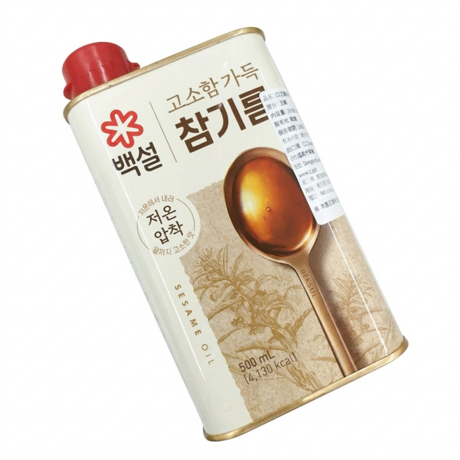 CJ 백설 韓國原產 芝麻油 500ml, 1個