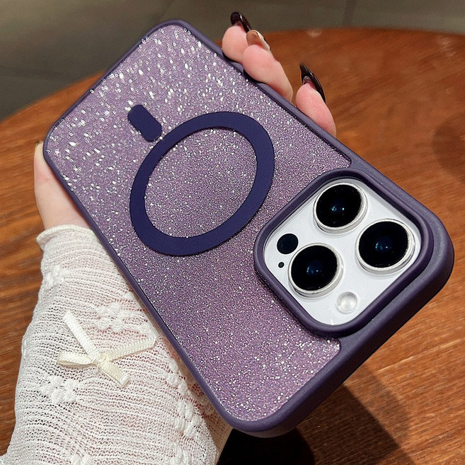 Magsafe 磁吸 簡約閃粉 防摔手機殼 適用 iPhone 17 16 15 14 13 12 Pro Max