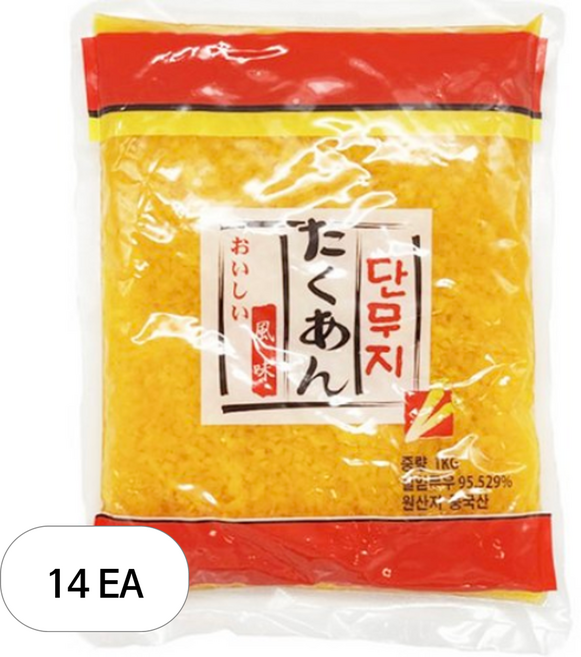 케이푸드_토호식품 하나 알밥단무지, 1kg, 14개