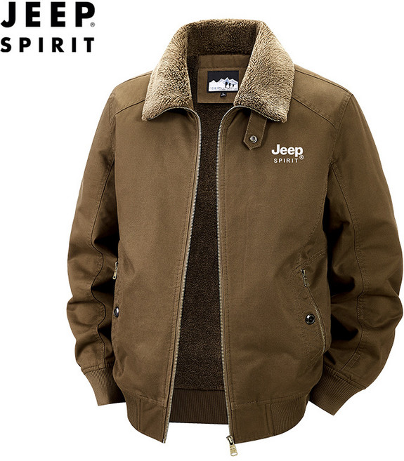 지프스피릿 남성 겨울 기모 안감 재킷 편안하고 따뜻한 캐주얼 재킷 항공점퍼 0786